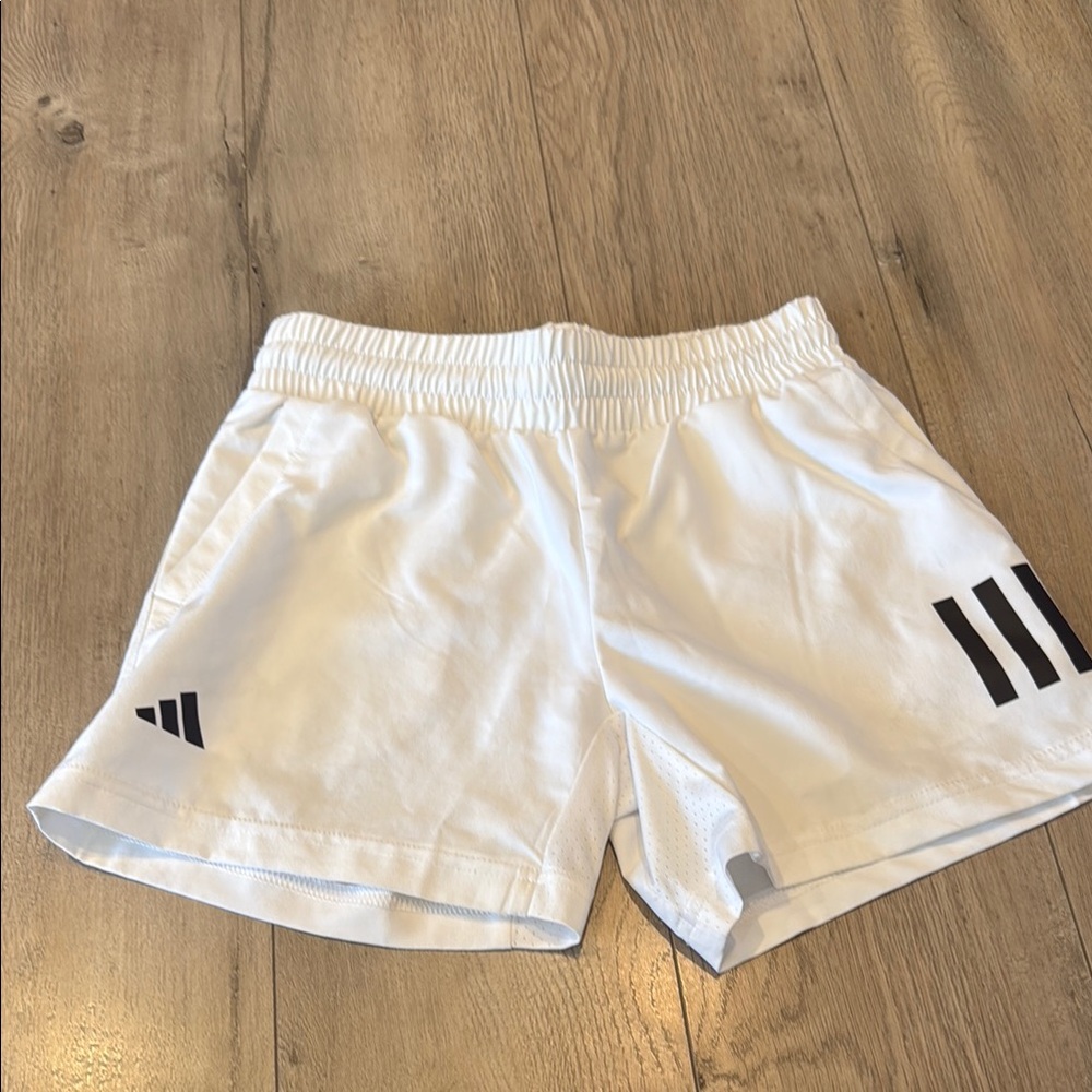 Adidas White and Black Athletic Shorts